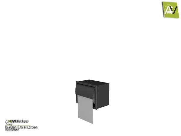 Izyum Toilet Paper Holder - The Sims 4 Custom Content