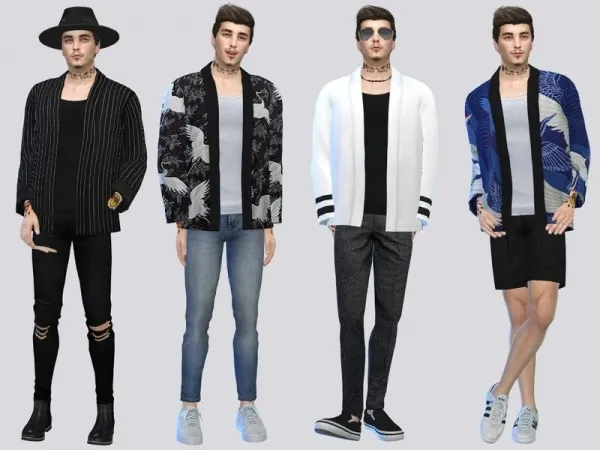 Maxis Match McLayneSims' Kiyu Kimono Cardigan - The Sims 4 Custom Content