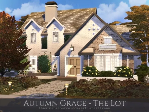 Maxis Match Rirann's Autumn Grace The Lot - The Sims 4 Custom Content