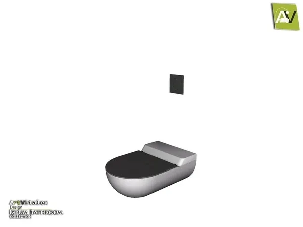 Izyum Toilet With Closed Lid - The Sims 4 Custom Content