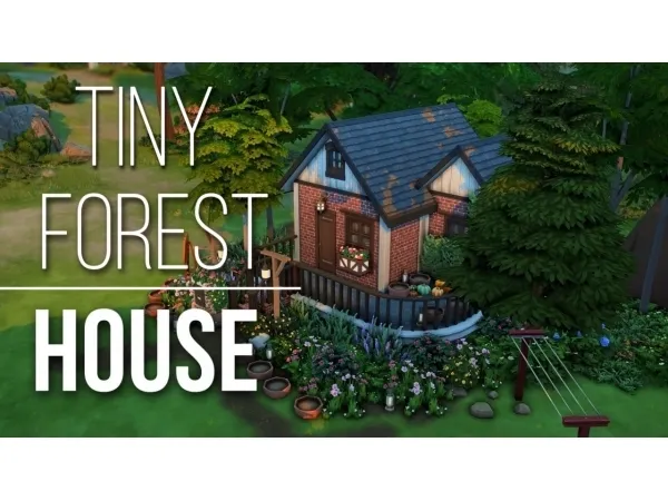 Maxis Match Tiny Forest House - The Sims 4 Custom Content