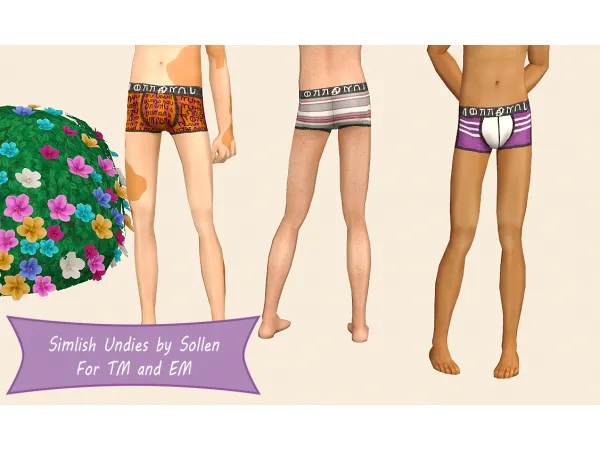Simlish Undies Standalone by Sollen - The Sims 2 Custom Content