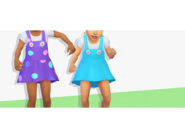 Maxis Match pinafore dress by celestial stars - The Sims 4 Custom Content
