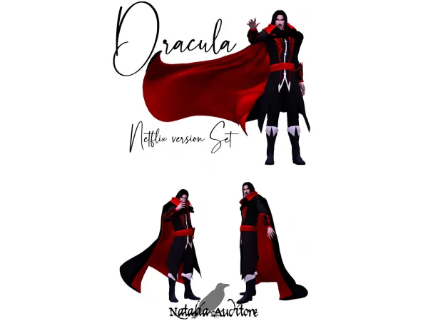 Maxis Match Dracula Netflix Version Auditore by Natalia - The Sims 4 Custom Content