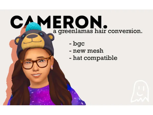 Maxis Match greenllamas cameron hair for kids by celestial stars - The Sims 4 Custom Content