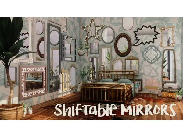 Maxis Match SHIFTABLE MIRRORS by amoebae - The Sims 4 Custom Content
