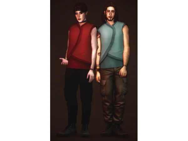 Maxis Match Zachary Top by AdrienPastel - The Sims 4 Custom Content