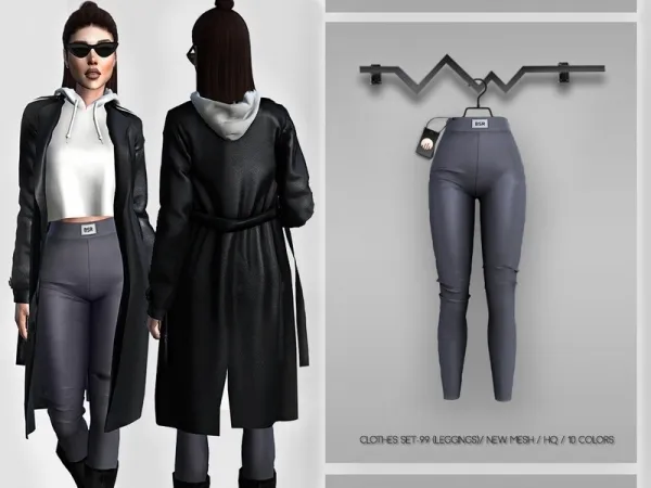 Alpha busra tr's Clothes SET 99 (LEGGINGS) BD370 by busratr - The Sims 4 Custom Content