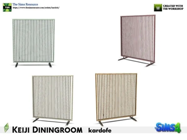 kardofe_Keiji Diningroom_Room divider - The Sims 4 Custom Content