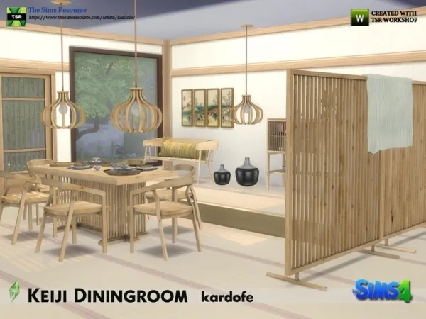 Maxis Match kardofe_Keiji Diningroom_ - The Sims 4 Custom Content