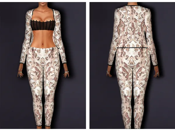 Karrueche Tran Bet Awards 2015 Suit - The Sims 3 Custom Content