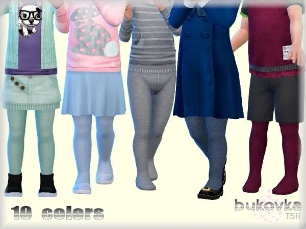 Maxis Match bukovka's Melange Tights - The Sims 4 Custom Content