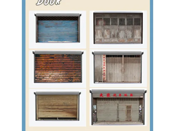 Alpha Deco Garage doors by Sims41ife - The Sims 4 Custom Content