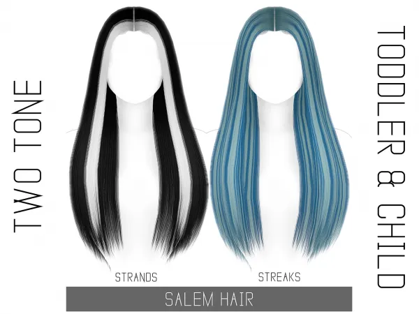 SALEM HAIR - TWO TONE - TODDLER & CHILD