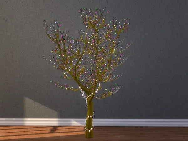 New York Christmas Tree with Lights - The Sims 4 Custom Content