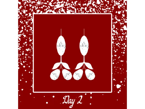 Alpha Russian Diamond Rivère Earrings Day 2 by NormalSiim - The Sims 4 Custom Content