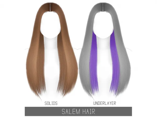 Alpha SALEM HAIR - The Sims 4 Custom Content