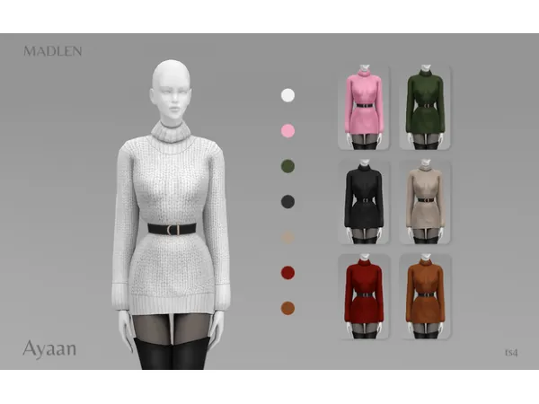 Maxis Match Madlen Ayaan Dress by Madlen - The Sims 4 Custom Content
