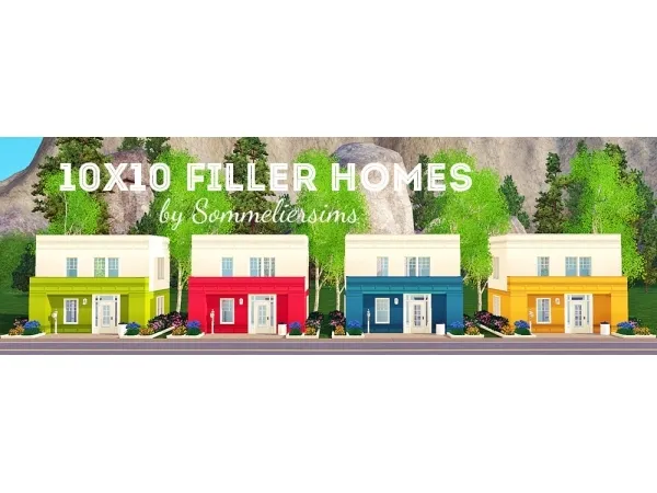 1010 Filler Homes by Sommerliersims - The Sims 3 Custom Content