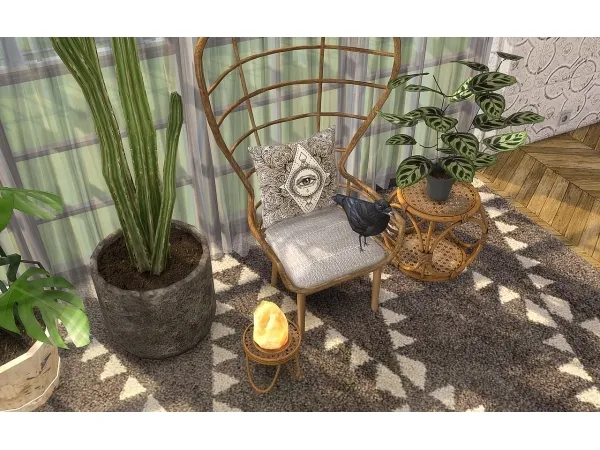 Maxis Match Tropics Bedroom Chair - The Sims 4 Custom Content