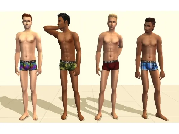 Lots of Men's SIMLISH Brand Undies (80 Male Undies) by sollen - The Sims 2 Custom Content