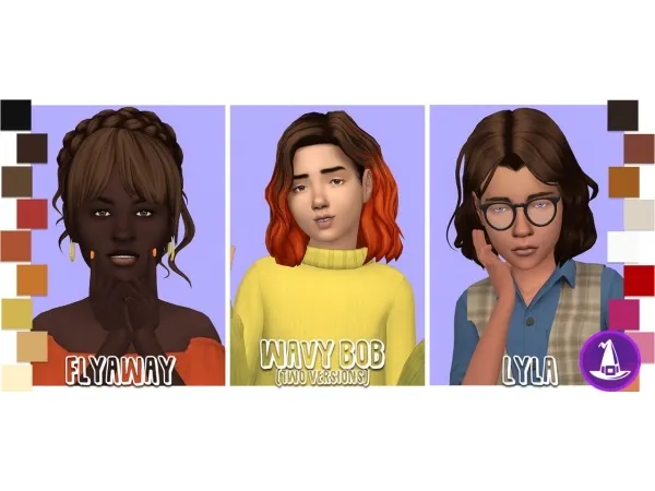 Maxis Match an0nymousghost Witching Hour Hair Dump - The Sims 4 Custom Content