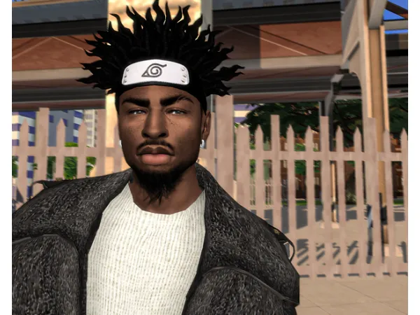 Alpha Naruto Headband by EbonixSims - The Sims 4 Custom Content