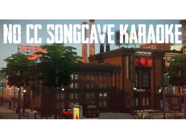 Maxis Match No SongCave karaoke bar - The Sims 4 Custom Content