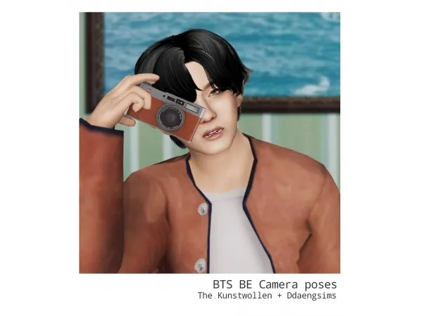 Alpha BTS BE Camera poses - The Sims 4 Custom Content