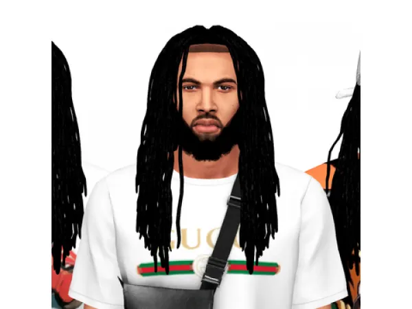 Alpha Fazed Dreads by EbonixSims - The Sims 4 Custom Content