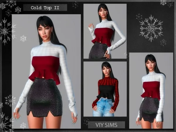 Alpha Viy Sims' Top Cold II VI - The Sims 4 Custom Content