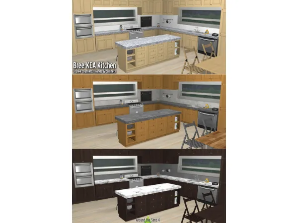 Maxis Match Around Bree KEA kitchen Counters Bree - The Sims 4 Custom Content