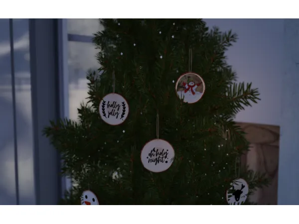 Woodslice Christmas Ornaments - The Sims 3 Custom Content