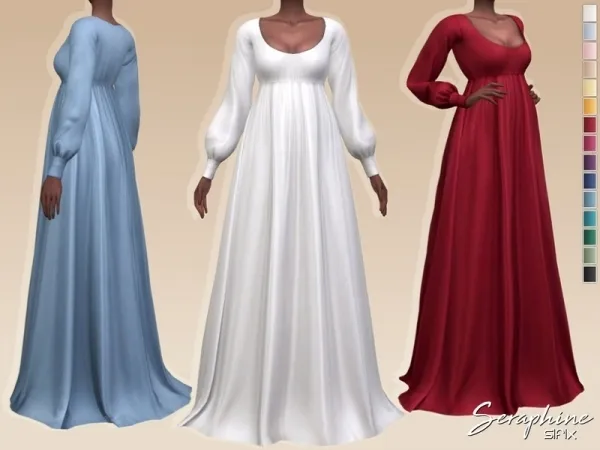 Maxis Match Sifix's Seraphine Dress - The Sims 4 Custom Content
