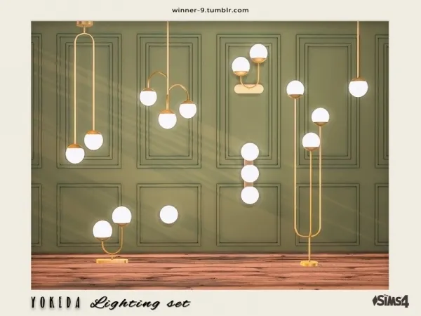 Alpha Winner9's Yokeda lighting set - The Sims 4 Custom Content