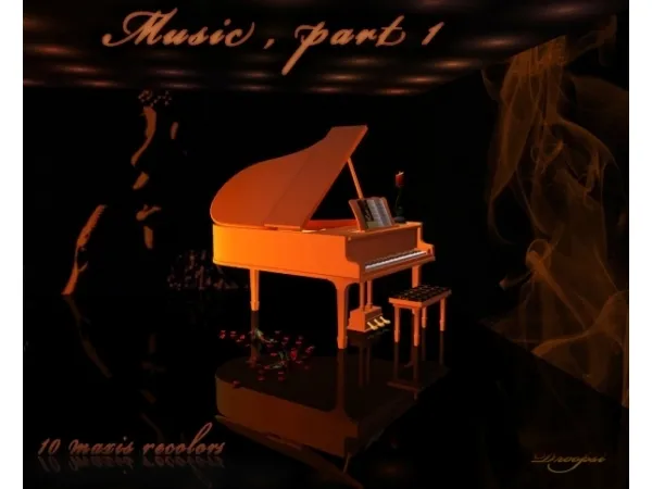 Music part 1 10 maxis piano recolors by Droopsi - The Sims 2 Custom Content