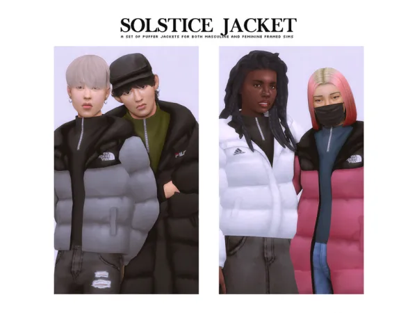 Maxis Match Solstice Jacket by nucrests - The Sims 4 Custom Content