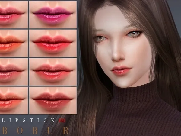 Alpha Bobur3's Bobur Lipstick 103 - The Sims 4 Custom Content