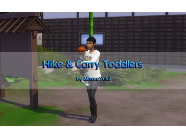 Alpha New Mod Hike Carry Toddlers by MizoreYukii - The Sims 4 Custom Content