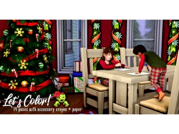 Maxis Match Advent Calendar Day 9 Lets Color by simsfinds - The Sims 4 Custom Content