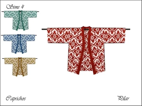Caprichos Kimono - The Sims 4 Custom Content