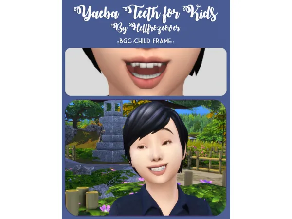Alpha Yaeba Teeth for Kids creamforbreakfast by ice - The Sims 4 Custom Content