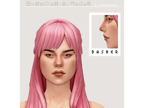 Maxis Match advent calendar day 7 reindeer nose presets by syruups - The Sims 4 Custom Content