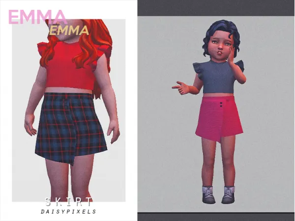 Alpha Emma Skirt ( ) - The Sims 4 Custom Content