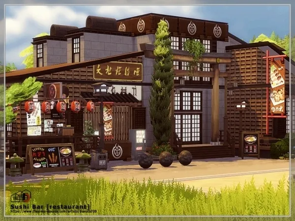 Alpha Danuta720's Sushi Bar [restaurant] - The Sims 4 Custom Content