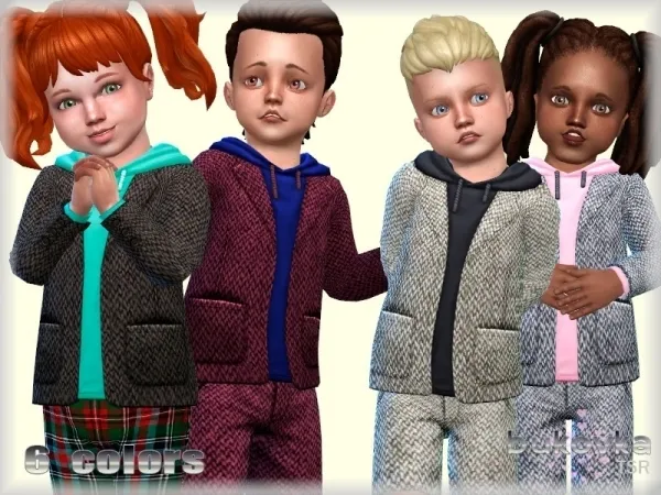 Maxis Match bukovka's Tweed Jacket - The Sims 4 Custom Content