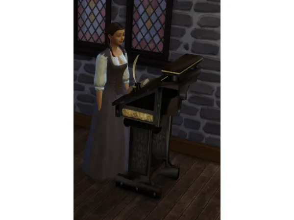 Alpha TSM Restaurant Host Station Scribe - The Sims 4 Custom Content