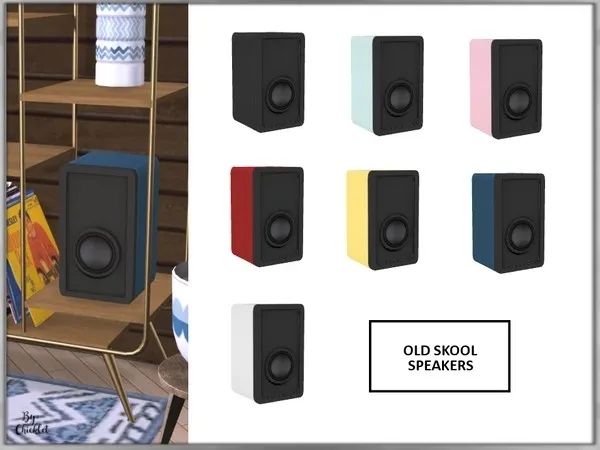 Old Skool Speakers - The Sims 4 Custom Content