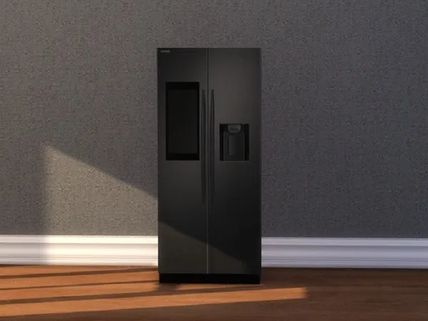 New York Christmas Refrigerator - The Sims 4 Custom Content