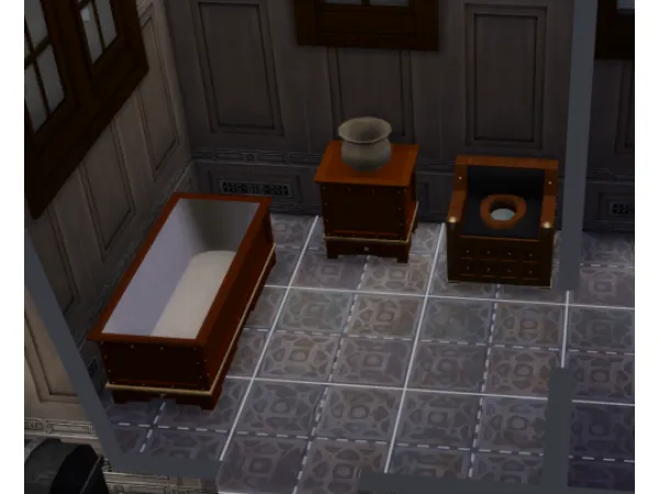 Alpha Castle Set part 1 Bathroom by Medieval Sim Tailor - The Sims 4 Custom Content